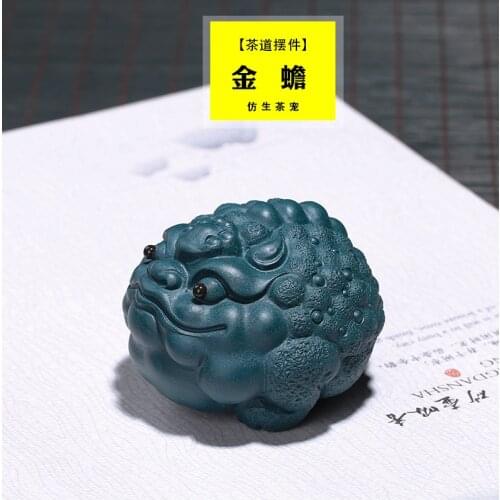 Jin Chan Enjoy The Hand Sculpture Of Tea Tray Decoration