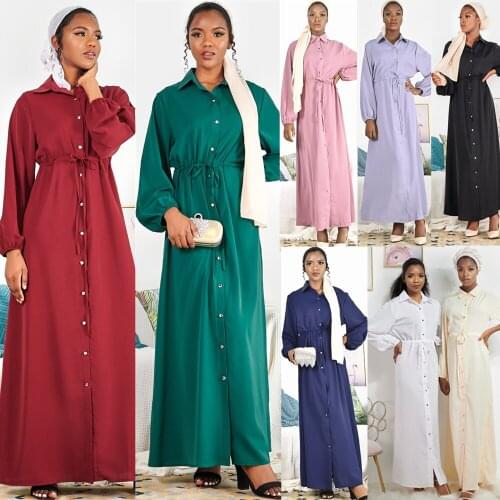 Eid Mubarek Abaya Dubai Turkey Hijab Muslim Dress India Islamic Clothing Shirt Dresses for Women Vestidos Afircan Moroccan Katan