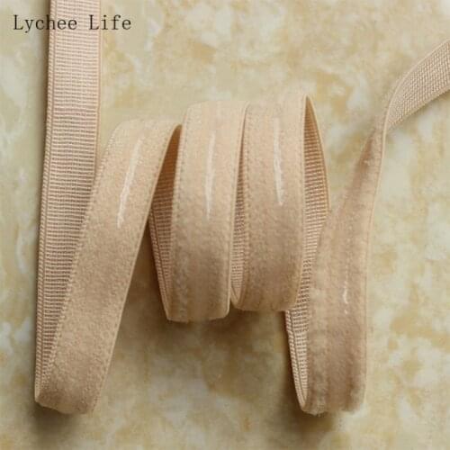 Lychee Life 10m Elastic Band Transparent Silicone Anti-slip Underwear Belt Garment DIY Handmade Sewing Supplies