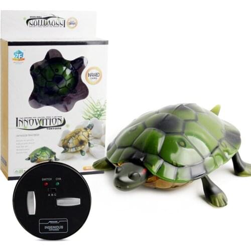 Electric Infrared Remote Control Toy Crawling Turtle Strange New Simulation Prank Trick Reptiles Gift interactive toy for kids