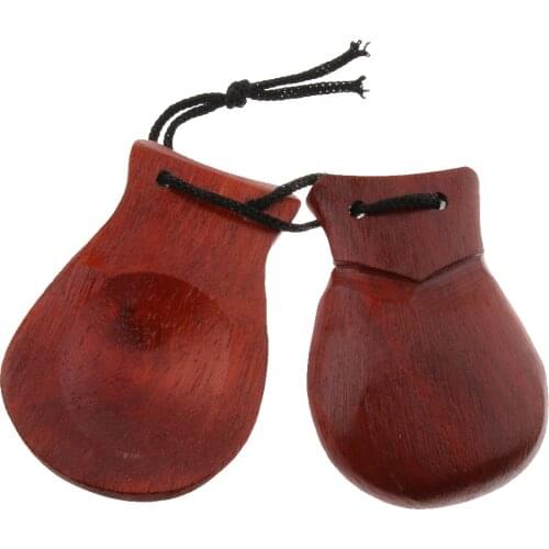 Finest Wood Hand Clapper Castanet Gift for Kids Preschool Early Learning Toy
