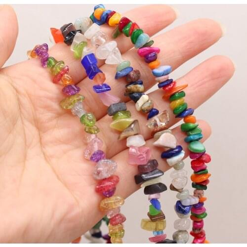 Hot Selling Natural Gem Beads Crushed Stone Irregular Shape Trend DIY Party Necklace Bracelet Jewelry Accessories Bead Making