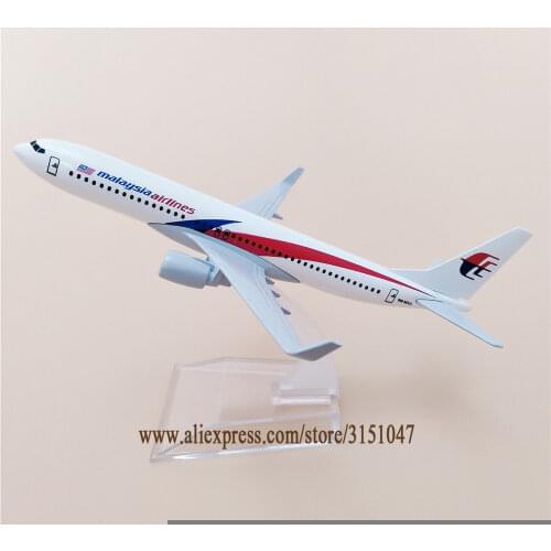 Alloy Metal Air Malaysia B737 Airlines Airplane Model Malaysia Boeing 737 Airways Plane Model Aircraft Kids Gifts 16cm