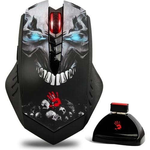Bloody R80 GHOST LK Optical Multi Core Metal Foot 4000CPI Rechargeable Wireless + Wired Player Mouse