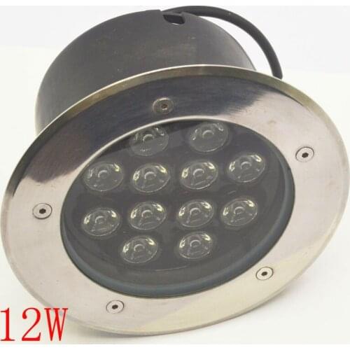 Nice Grondspot Jardim Ip68 Ac85~265v/12v/24v 12w Underground Light, Led Deck Inground Light Warm White/white/red/gree/blue/rgb