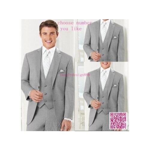Gray Sharkskin Groom Suit Custom Made Grey Two-Tone Woven Wedding Suits For Men,Bespoke Vintage Gray Coat Gray Wedding Tuxedo