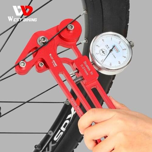 WEST BIKING Bike Precision Spokes Checker Spoke Tension Tester Tensiometer Wheel Builders Repair Tool Bicycle Indicator Meter