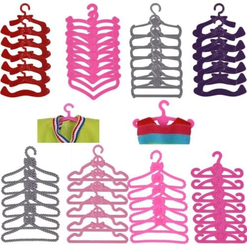 20 Pcs Barbies Furniture Hangers Doll Accessories,Bowknots/Heart-Shaped Finishing Tools,For Barbies Ken Doll,Clothes Accessories