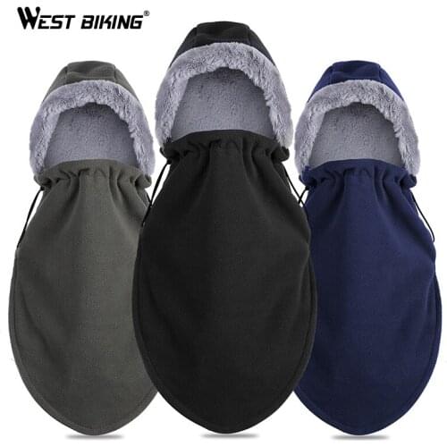 WEST BIKING Ski Snowboard Mask Motorcycle Cycling Caps Fleece Thermal Neck Warmer Fishing Skating Hat Bicycle Sport Headwear