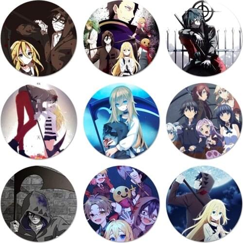 58mm Angels Of Death Anime Icons Pins Badge Decoration Brooches Metal Badges For Clothes Backpack Decoration