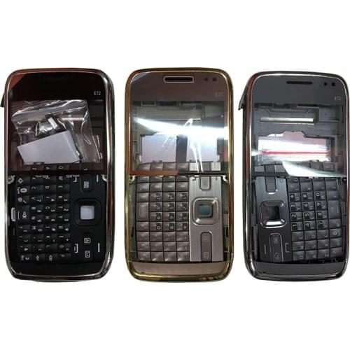ZUGZUC New Full Housing For Nokia E72 Complete Housing Cover Of Mobile Phone + Keyboard E72 Полный корпус