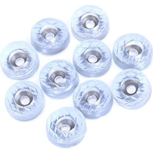 10pcs Rubber Transparent Non-slip Chair Leg Caps Feet Pads Sofa Foot Covers Floor Furniture Legs Protector Pad