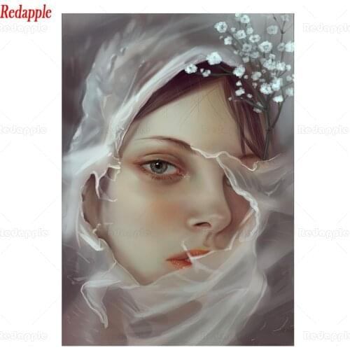 Diy diamond embroidery diamond painting Fantasy art, abstract woman full square mosaic 5d picture of rhinestone cross stitch