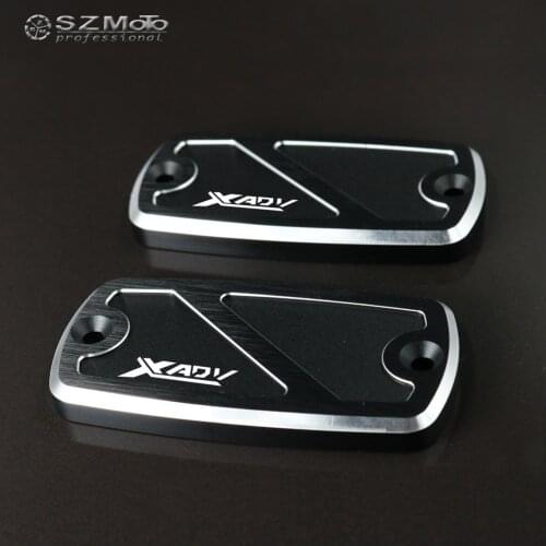 For HONDA X-ADV XADV 2017-2019 Aluminum Motorcycle Accessories Front / Rear Brake Master Cylinder Fluid Reservoir Cover Cap CNC
