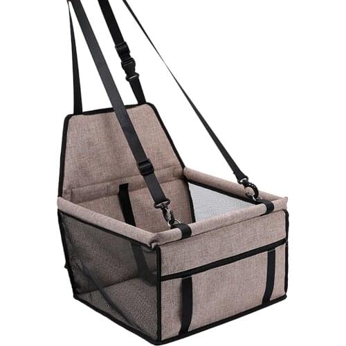 Pet Booster Seat Deluxe Pet Dog Booster Car Seat with Clip-On Safety Leash Zipper Storage Pocket– Perfect for Small Medium Pets