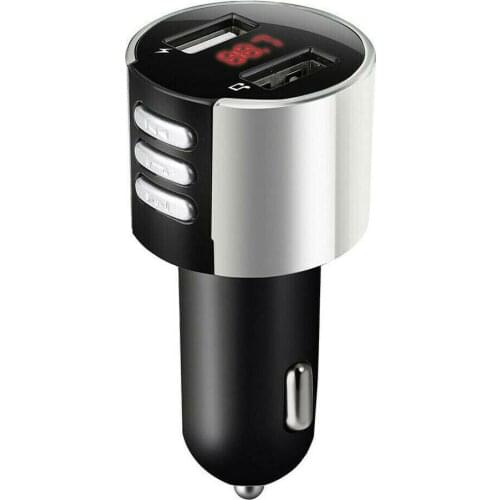 Car Wireless Fm Transmitter Bluetooth Raido Receiver Adapter Dual Usb Charger Hands Free Kit Mp3 Player Universal Accessories
