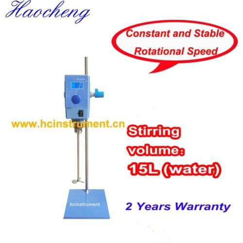 Free shipping, 15-20 L Digital LCD real-time Display Control Constant Speed Overhead stirrer