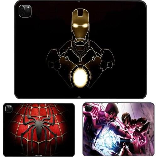 Marvel Avengers Iron Man Captain America Spider-Man iPad Case For i Pad 10.2 Case Hunter X Hunter Soft Silicone Back Funda Prote