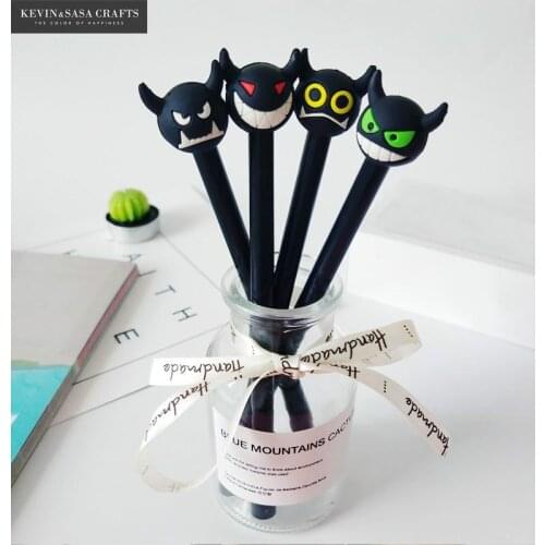 4Pcs/Set Gel Pen Halloween Pen Stationery Kawaii School Supplies Gel Ink Pen School Stationery Office Suppliers Pen Kids Gifts