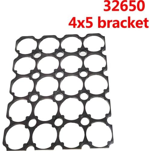 32650 4*5 Battery Holder Bracket Cell Safety Anti Vibration Plastic Brackets Batteries Connection Seat for DIY Assembling 32650
