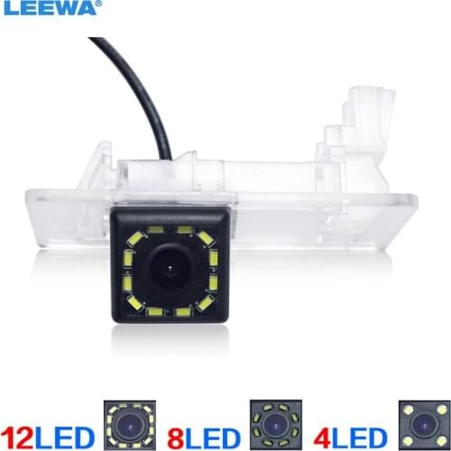 LEEWA Car Rear View Camera with LED For Volkswagen Touareg/PASSAT/Lavida/Jetta/Sagitar/Golf/Superb/Yeti Backup Parking Camera