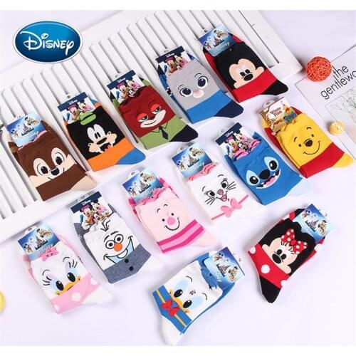Disney cartoon socks Donald Duck Mickey tube socks ladies cartoon cotton socks cute Girl socks