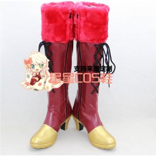 LoveLive! Love Live Kousaka Honoka Maki Nishikino Red Cosplay Shoes Boots X002