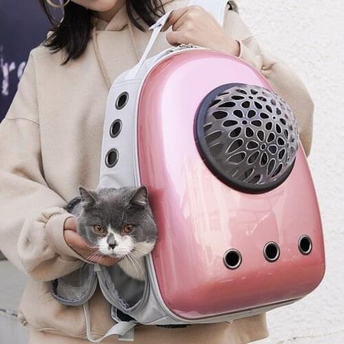 Breathable Portable Cat Cage Space Bag for Pets Outing Cat School Bag Double Shoulder Dog Backpack Pet Bag Bike Pet Carrier
