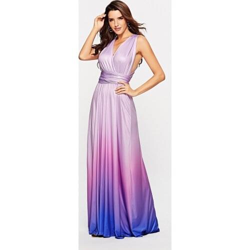 Summer Long Dress Bridesmaid Formal Multicolor Wrap Convertible Infinity Maxi Dress Party Bandage Dress Vestidos Longue Femme