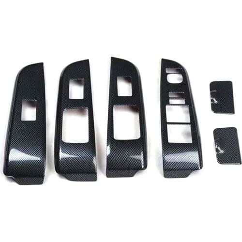 Car Door Armrest Window Lift Switch Panel Cover Stickers Car Trim For Toyota Camry 2012-2017 Left Hand Drive Car Styling Molding