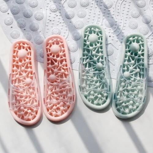 Net red bathroom leaking slippers at home lovely couple Hotel antiskid leaking slippers for women wear-resistant and non-slip