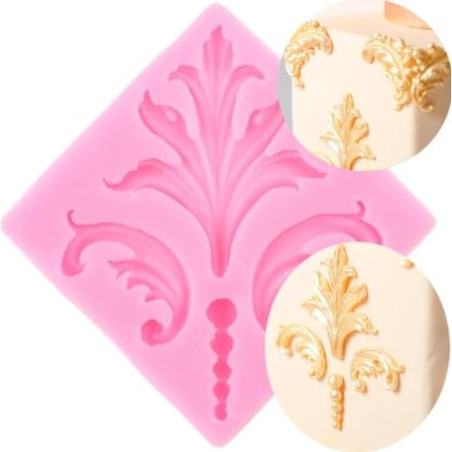 European Vintage Baroque Relief Silicone Fondant Mold DIY Sugarcraft Cake Decorating Tools Chocolate Gumpaste Clay Candy Moulds