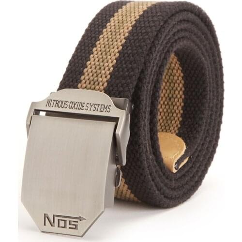 2021 Brand New Hot male tactical belt Top quality 4 mm thick 3.8 cm wide canvas belt For men NO5 Automatic buckle Man 110cm