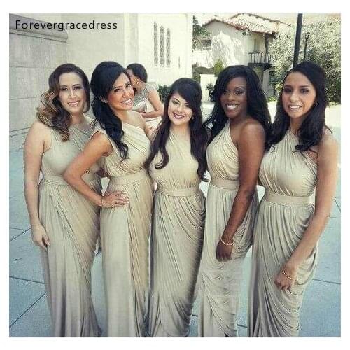 Spring Summer Long Cheap Bridesmaid Dress New Garden Boho Wedding Party Guest Maid of Honor Gown Plus Size Custom Made