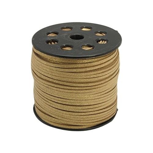 Faux Suede Cord, Tan, 3mm, 100yards/roll