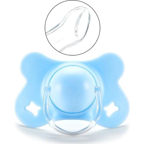 Baby with Lid Butterfly Shape Round and Flat Teat Silicone Sleep Pacifier Newborn Boys Girls Bite Chew Supplies New Dropship
