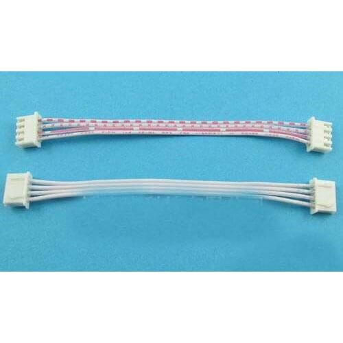 XH2.54 3P 10CM 100mmPlug shell Ribbon cable Double plastic shell double Red and white Ribbon cable