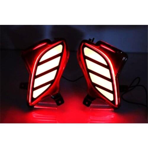 1Pair Rear Bumper LED Brake Light/Turn Signal Lights for Toyota Highlander 2020-2021