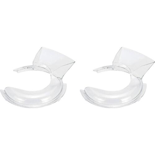 2Pcs 4.5-5Qt Bowl Pouring Shield Tilt Head Parts for Kitchenaid Stand Mixer W10616906 Kn1Ps Transparent Cover