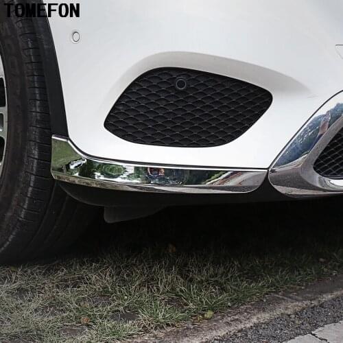 For Mercedes Benz GLC X205 2015 2016 ABS Front Bumper Corner Moulding Cover 2pcs