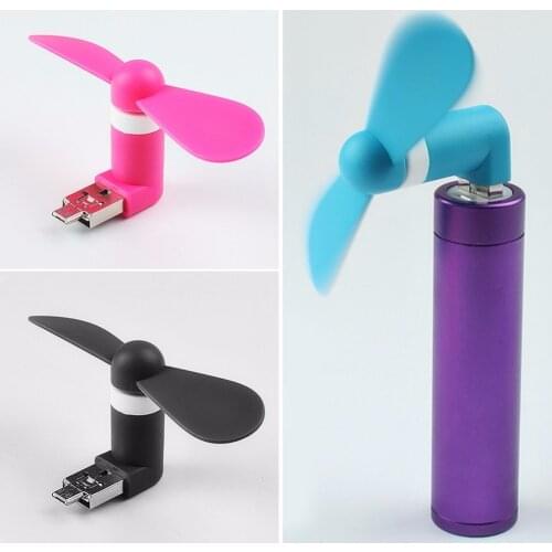 2018 Cute Mini mobile phone USB Fan Portable Hand Fan for Power Bank Android OTG Smartphone