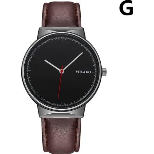 2020 Brand YOLAKO Mens Watch Leather Watch Men Watches Military Sport Wristwatch Quartz Watch Reloj Hombre Relogio Masculino