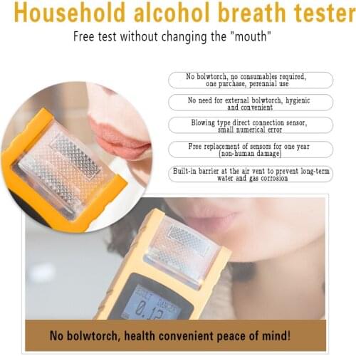 Blowing Breath Alcohol Tester Police LCD Display Digital Breath Quick Response Breathalyzer for the Drunk Drivers alcotester