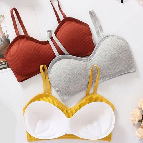 Bra Top Women Bras Sexy Lingerie Crop Tops Backless Bralette Active Bustier With Padded Seamless Tops Girls Underwear Brassiere