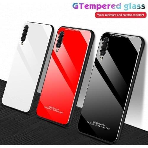 50pcs/lot phone cases for Xiaomi redmi 8A 7A note 8 K20 9 9 se 9T cc9 cc9e A3 lite pro Tempered Glass back case