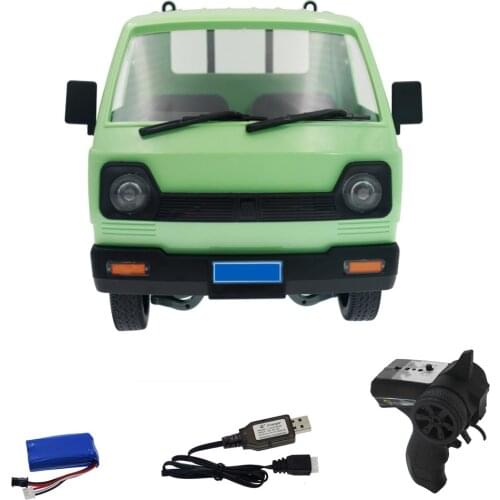 D12 1/10 2.4G 2WD Remote Control Truck Brushed Climbing Car With LED Light Simulated Drift Car Toys For Kids Gifts