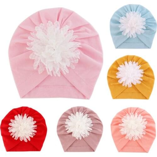 Baby Girl Hat Elastic Bohemian Headbands Infant Head Wraps for Newborn Stretchy Beanie Hats Headwear Kids Hair Accessories
