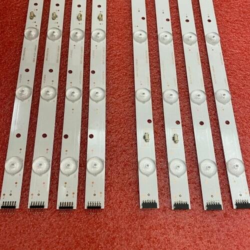 8pcs/set LED Backlight strip for LE39PUV3 39DU3000 LED39D11-ZC14-05 LED39D11-ZC14-02 LED39D11-ZC14-03 LED39D11-ZC14-04 ZC14-01