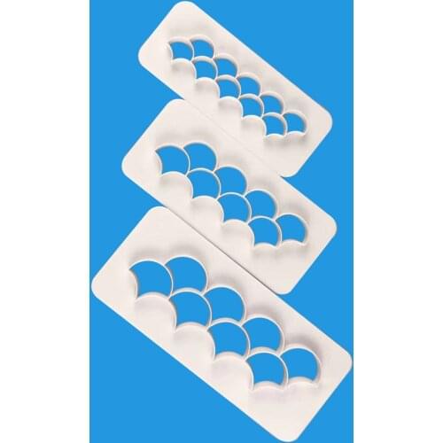 Fish Scale Geometric Cookie Cutter Embosser Fondant Biscuit Cake Mold Cake Decorating Tools Baking Pastry Accessories