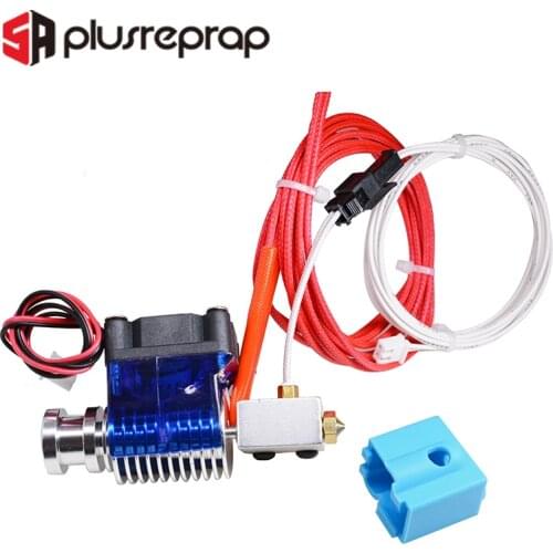 Volcano Print Head Extruder kit Wade or Bowden 12V/24V J-head Hotend with Cooling Fan for 1.75/3.0mm Filament 3D Printer